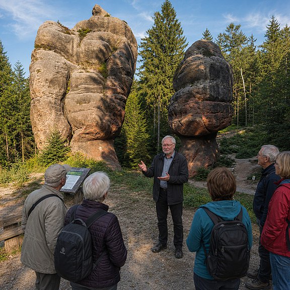 Führung durch das Zittauer Gebirge im Süden der Oberlausitz